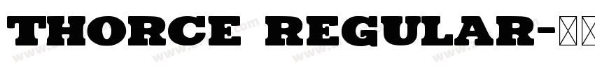 Thorce Regular字体转换